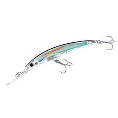 Duel Yo-Zuri Crystal 3D Minnow Deep Diver top view in silver-black