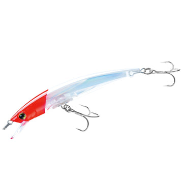 Yo-Zuri Crystal 3D Minnow Red Head, 6.5 inches, ideal for casting and attracting bites.