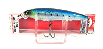 Duel Yo-Zuri F1157 3DS Minnow lure front view with holographic sardine finish to attract fish.