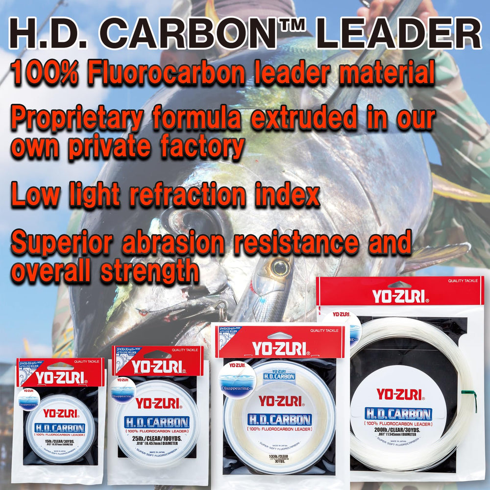 Close-up of 0.573 mm diameter fluorocarbon for durability.