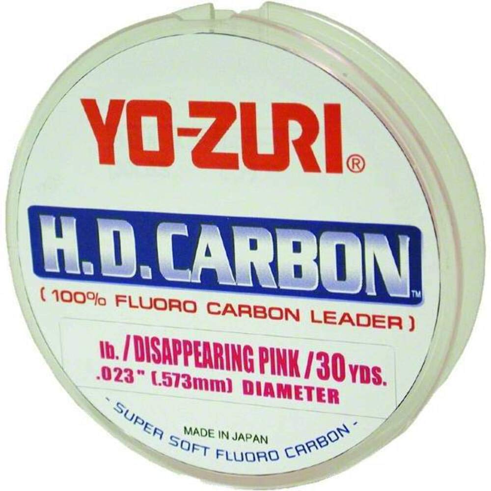 Yo-Zuri HD fluorocarbon leader is softer and more supple for easy knots.