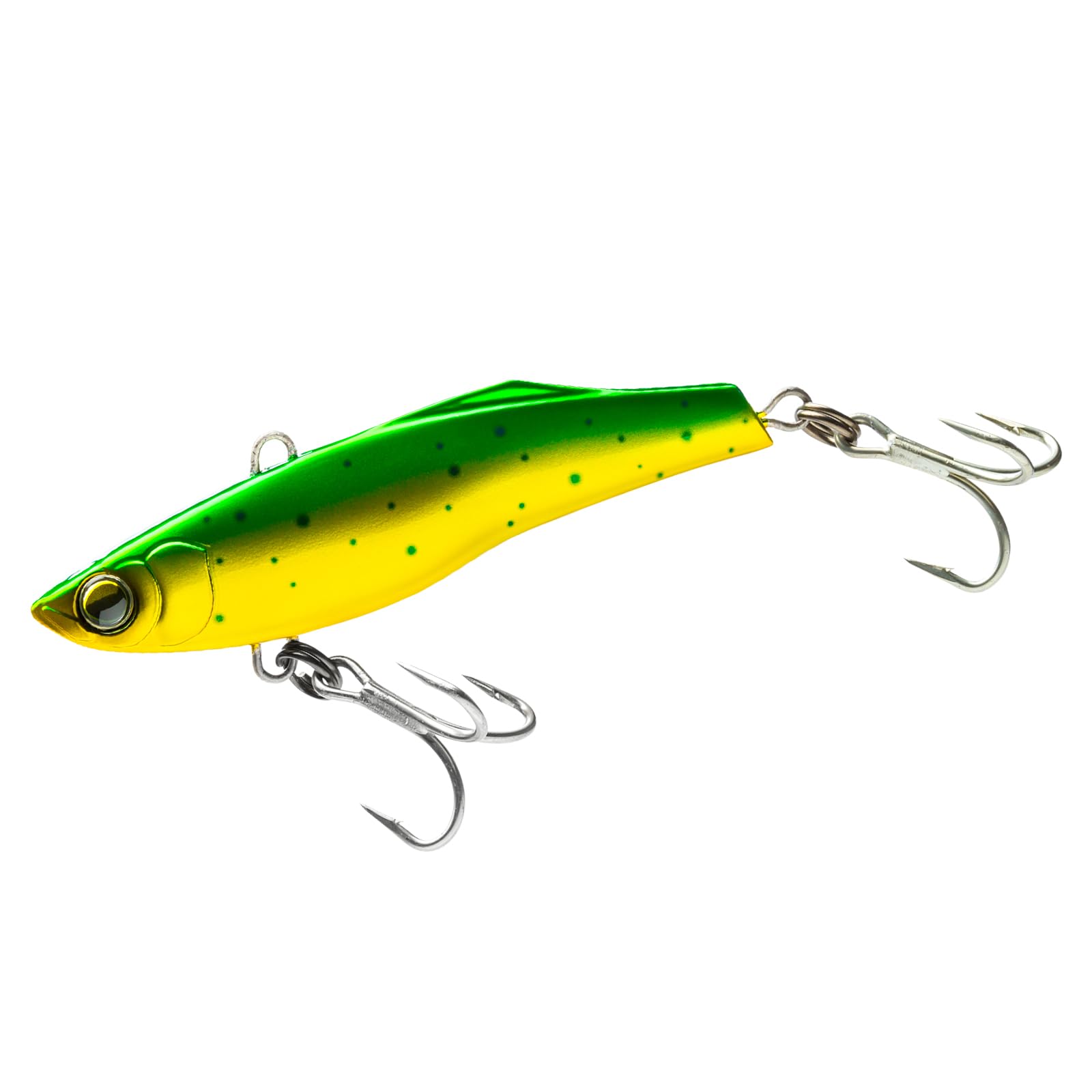 Duel Yo-Zuri High Speed Vibe lure in dorado, front view for lifelike baitfish appeal.