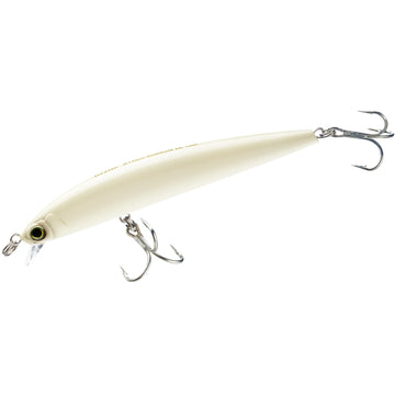 Duel Yo-Zuri Hydro Minnow LC F 150mm Bone front view highlights long-range casting potential.