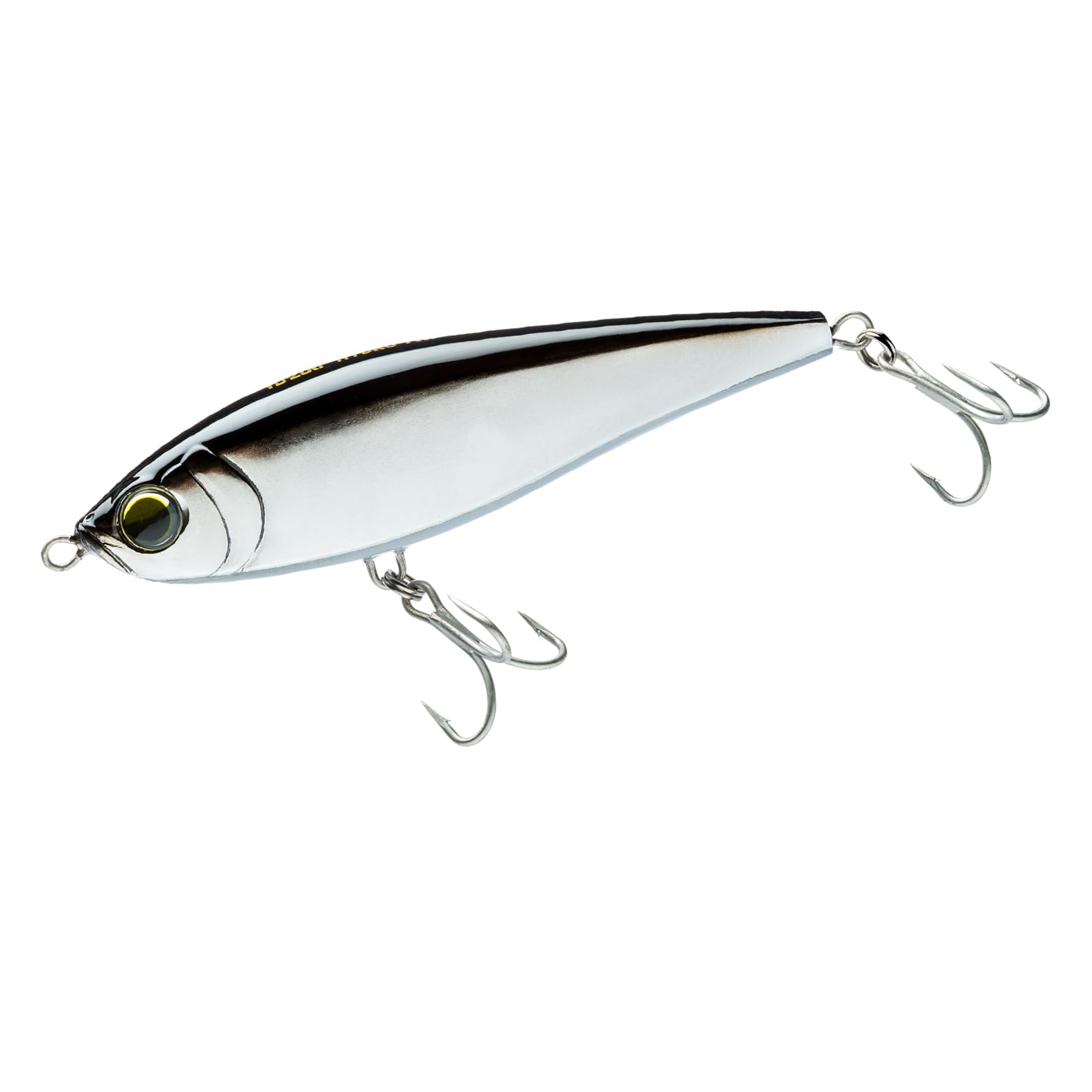 Yo-Zuri Hydro Twitchbait side profile in silver-black for big-game fishing
