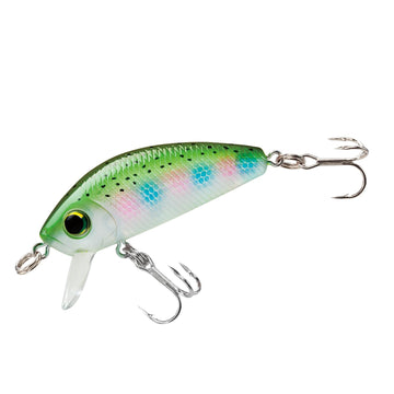 Duel Yo-Zuri L-Minnow natural rainbow trout finish for trout fishing.