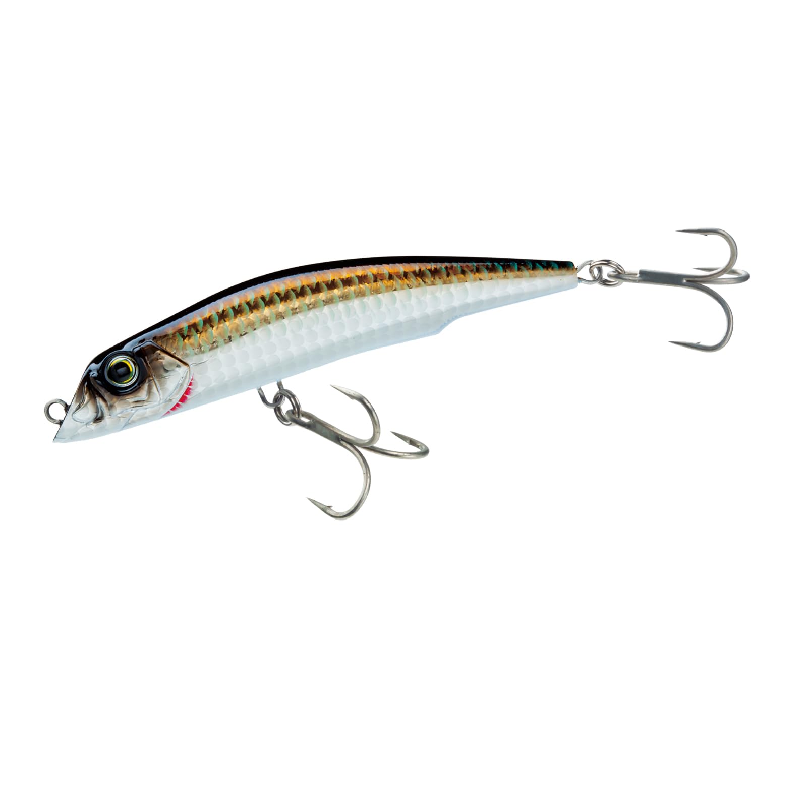 Yo-Zuri Mag Darter front view with bronze shiner finish for long casts