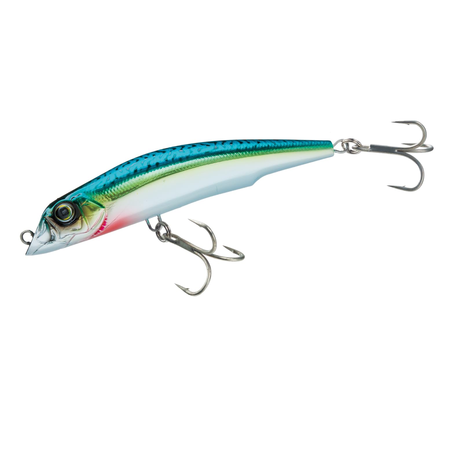 Duel Yo-Zuri Mag Darter lure with holographic green mackerel finish attracts strikes