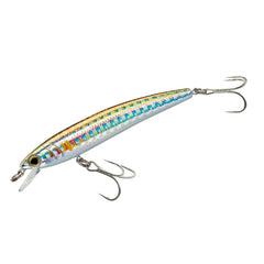 Duel Yo-Zuri Pins Minnow lure in baby bass color for precise casts in lakes