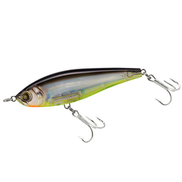 Duel Yo-Zuri R1208-BSCL shows 3D prism finish for shallow inshore waters.