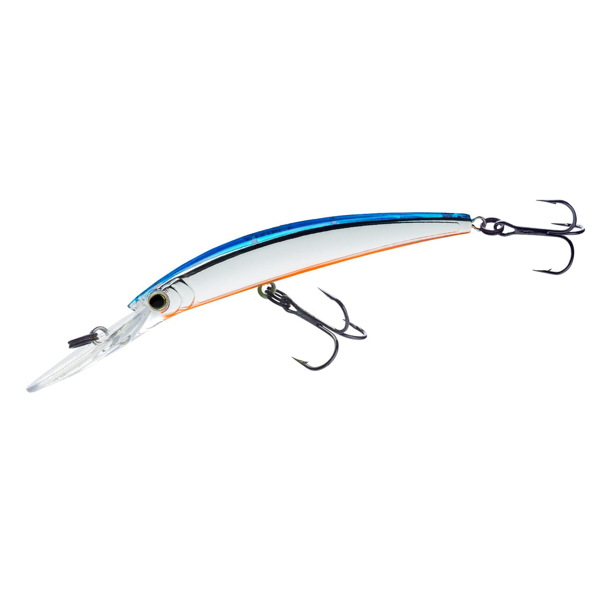 Duel Yo-Zuri R1301-BT Crystal Minnow deep diver walleye front view for deep-water trolling.