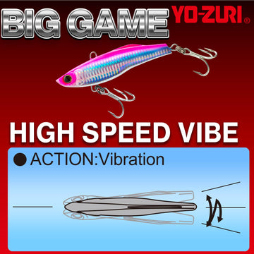 Duel Yo-Zuri R1303-COB high speed vibe through-wire construction illustrates durable lure design