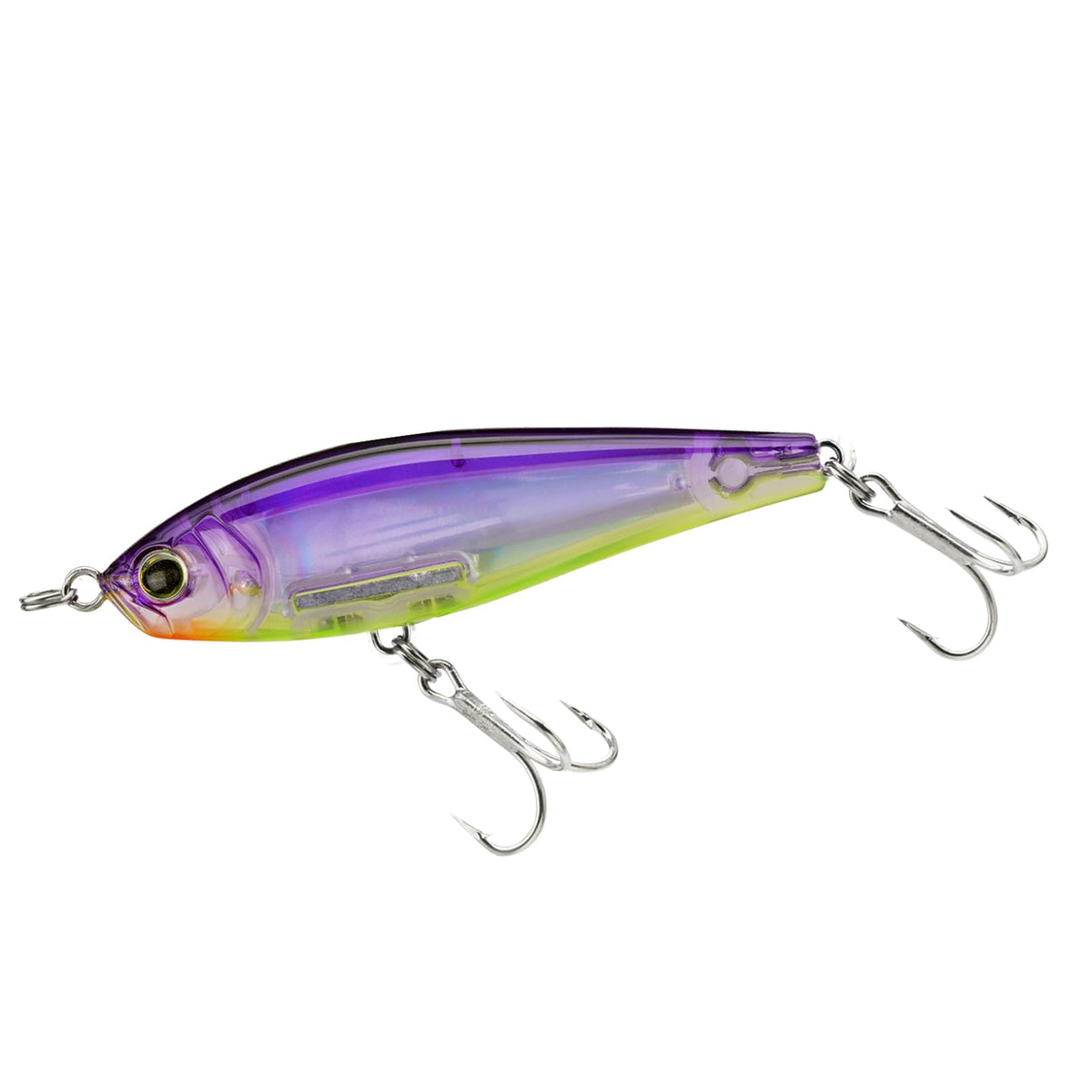 Duel Yo-Zuri R1348-V with 3D prism finish flashing in shallow water.