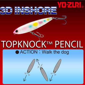 Duel Yo-Zuri R1350-HGSH 3D pencil multicolor finish catching light in daylight