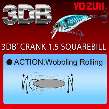 Duel Yo-Zuri R1352 60mm lure in water demonstrates inviting movement for bites