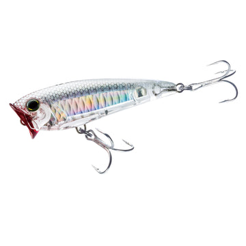 Duel Yo-Zuri R1411-HGSH 3D Inshore Popper front view for quick action in shallow waters.
