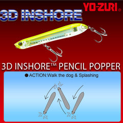 Duel Yo-Zuri R1433-GHIW 3D prism finish resists chipping in saltwater.