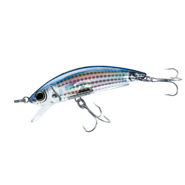 Duel Yo-Zuri round-body minnow mullet lure for lifelike inshore casting action.