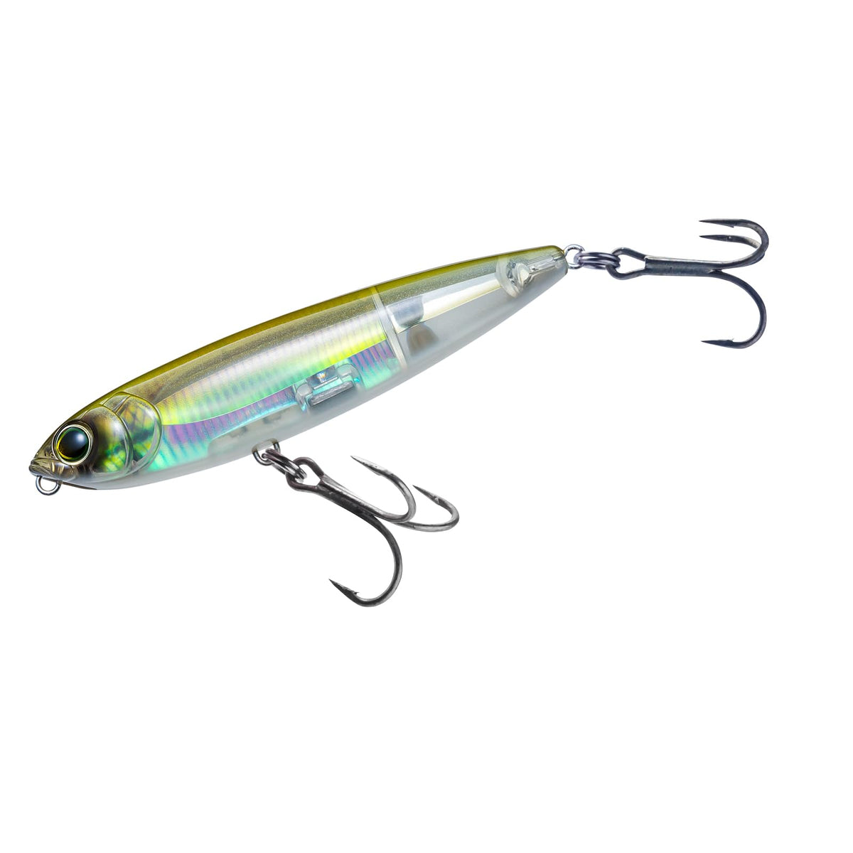 Duel YO-ZURI Salt Lure 3D Prism Finish boosts distance visibility for fish