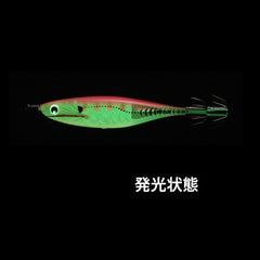 Duel Yo-Zuri Aurora Jig side profile highlights luminous pink color for low-light fishing.