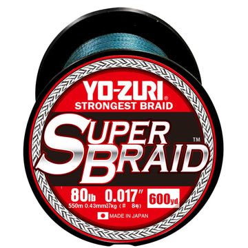 Duel Yo-Zuri Superbraid 600 yd blue 80 lb spool for smooth, strong casting