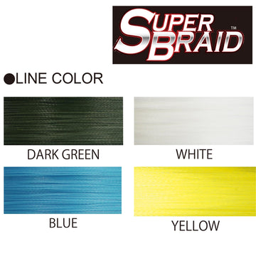 Duel Yo-Zuri Superbraid 600 yd dark green braid closeup highlighting abrasion resistance