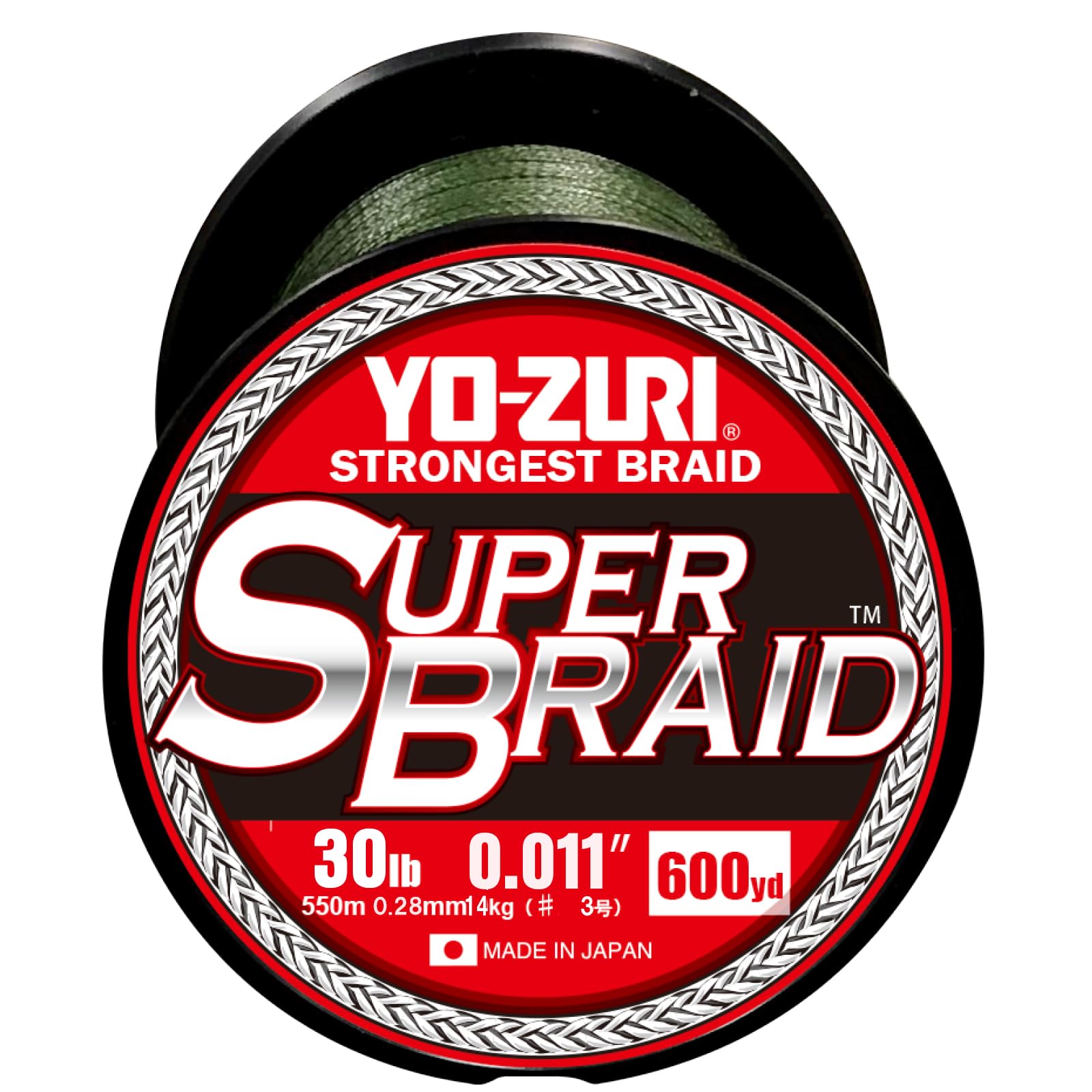 Duel Yo-Zuri Superbraid 600 yd dark green spool enhances stealth casting