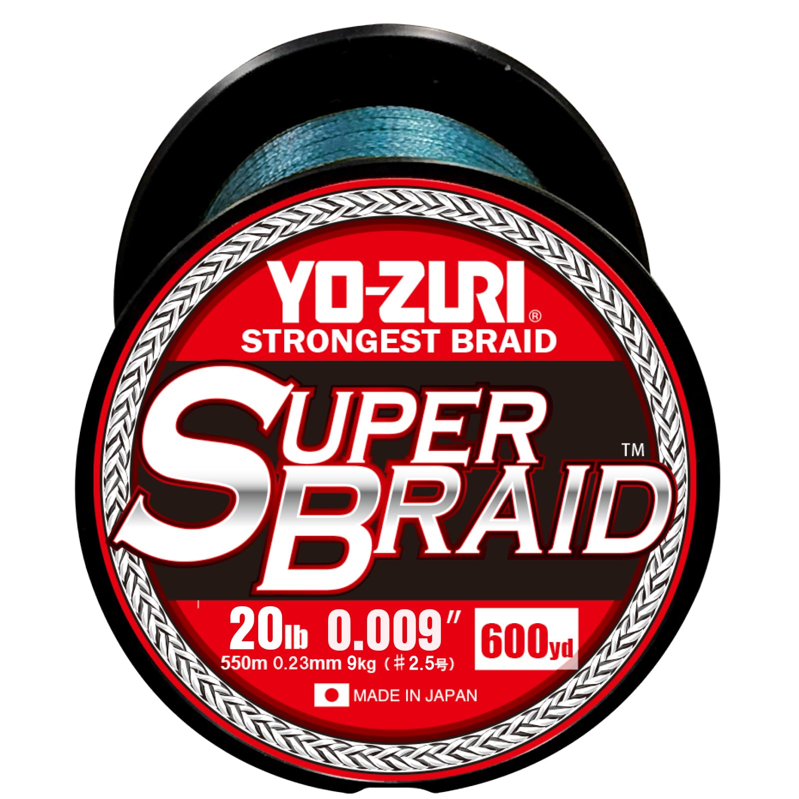 Duel Yo-Zuri Superbraid blue spool showcases smooth casting and robust abrasion resistance