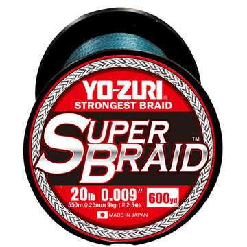 Duel Yo-Zuri Superbraid blue spool showcases smooth casting and robust abrasion resistance