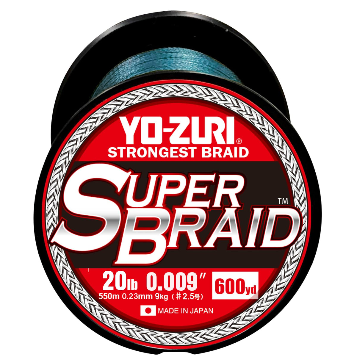 Duel Yo-Zuri Superbraid blue spool showcases smooth casting and robust abrasion resistance