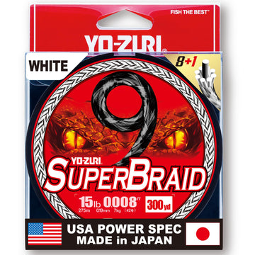 Duel Yo-Zuri SuperBraid 9 on spool, smooth line for stealth presentations.