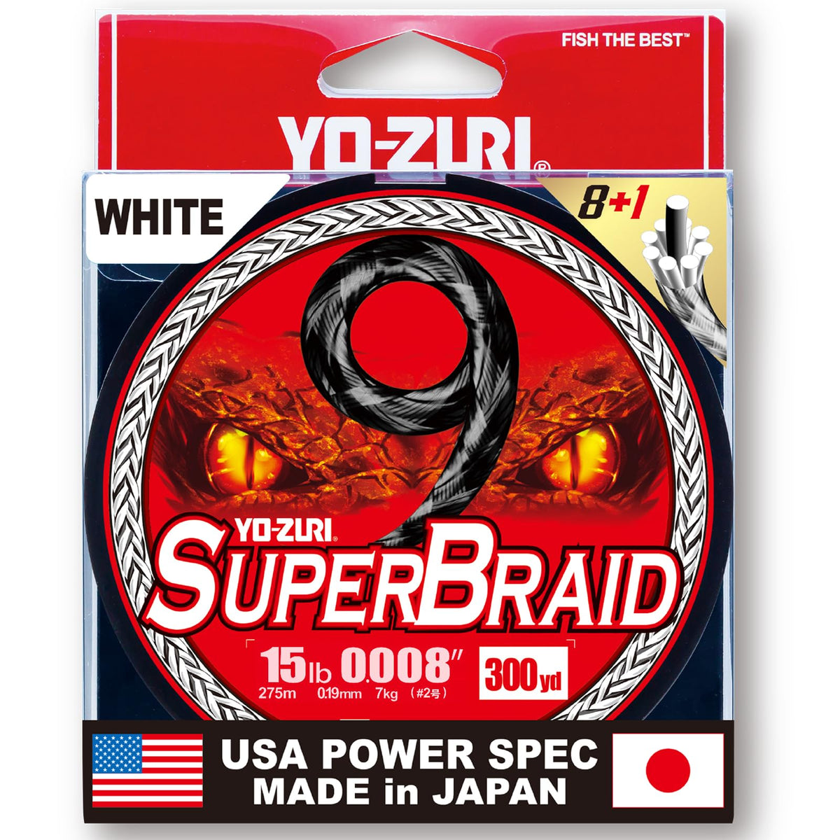 Duel Yo-Zuri SuperBraid 9 on spool, smooth line for stealth presentations.