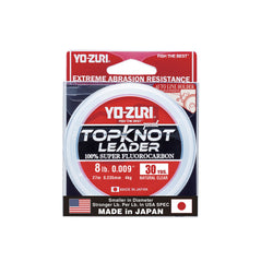 Duel Yo-Zuri Topknot 30 yd sinking leader in natural clear improves stealth around structure.