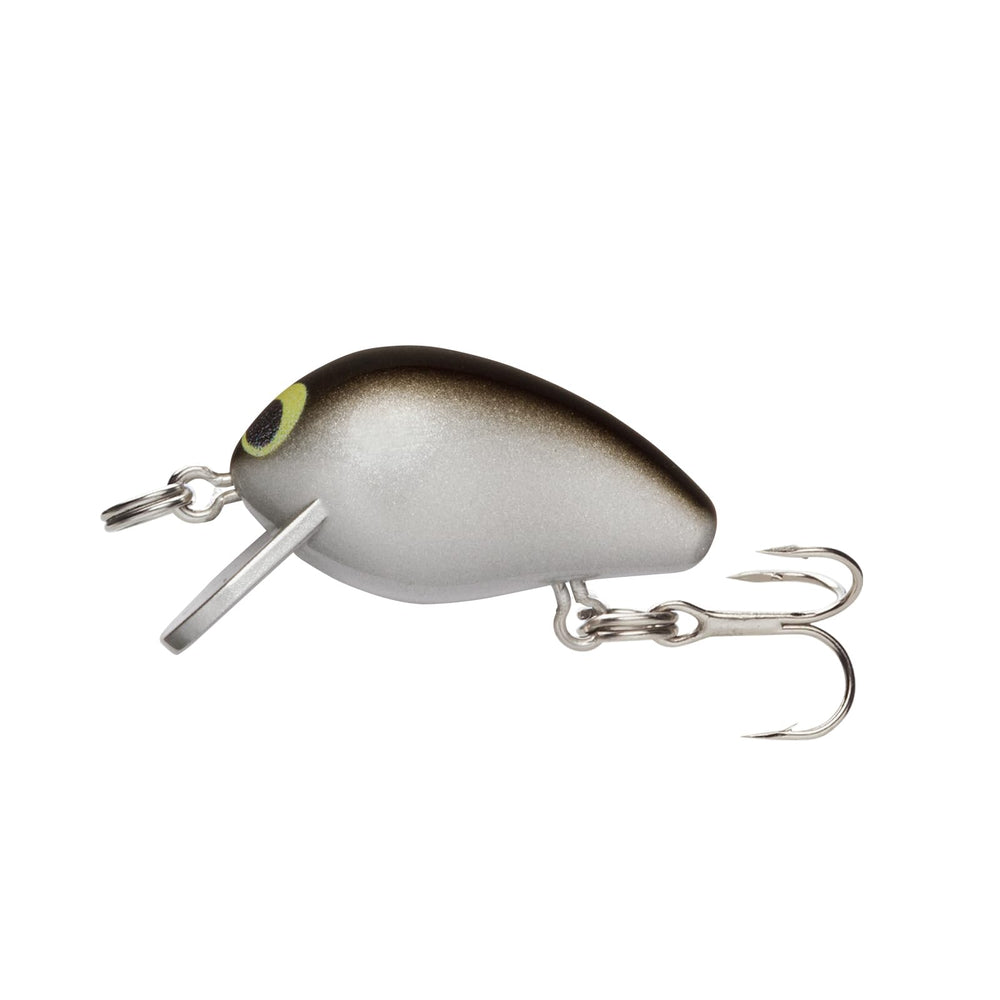 Duel Yo-Zuri Snap Beans lure in silver-black finish, ideal for freshwater panfish.