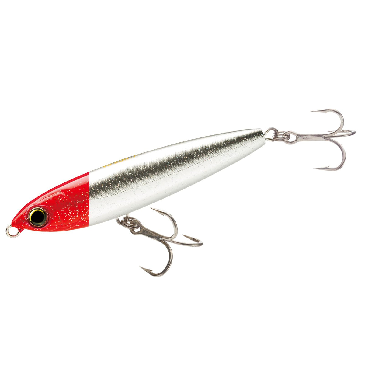 Duel Yo-Zuri R1153-RH Hydro Pencil Red Head lure attracts big inshore fish with bold color.