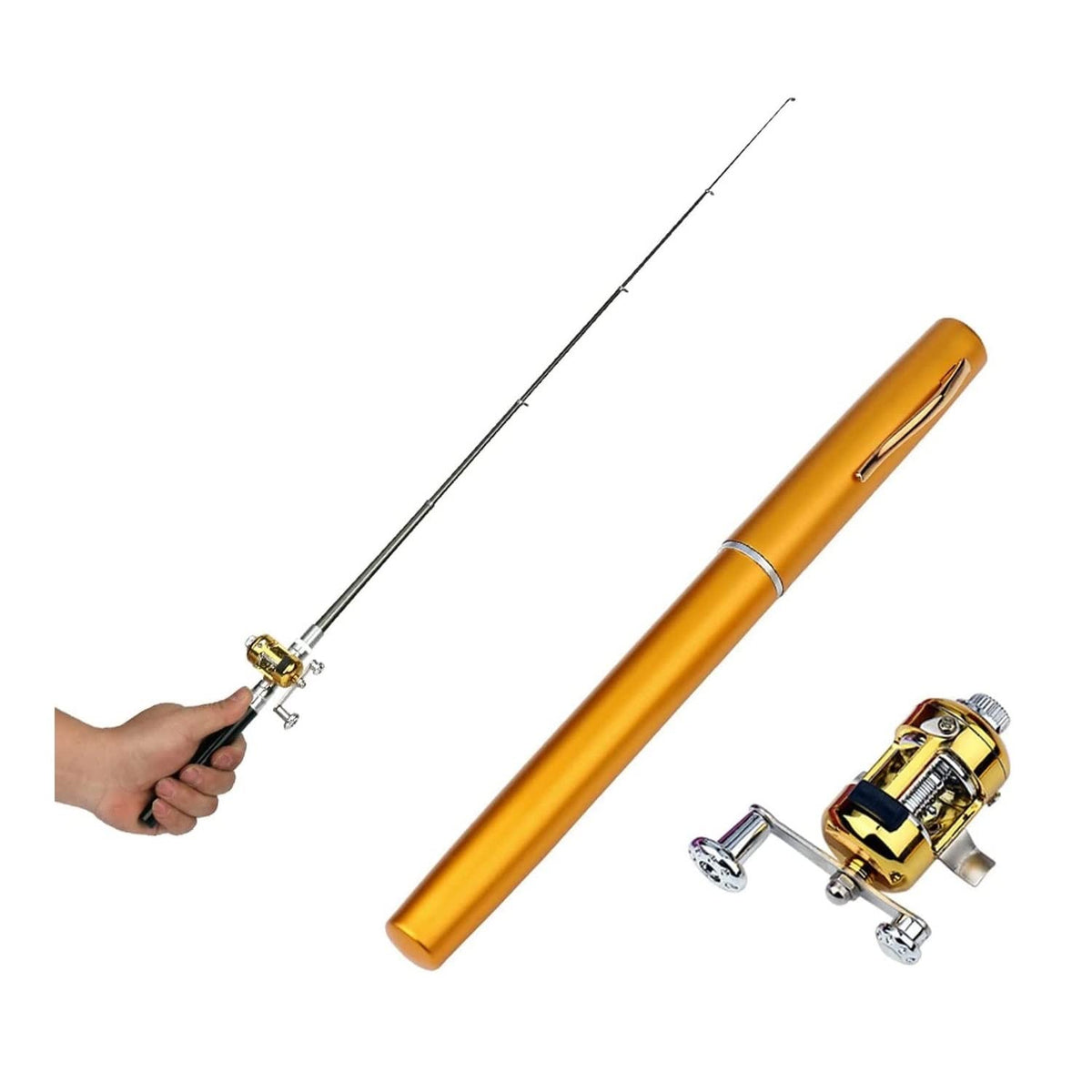 Duirubeo pocket-size fishing rod compact for on-the-go anglers