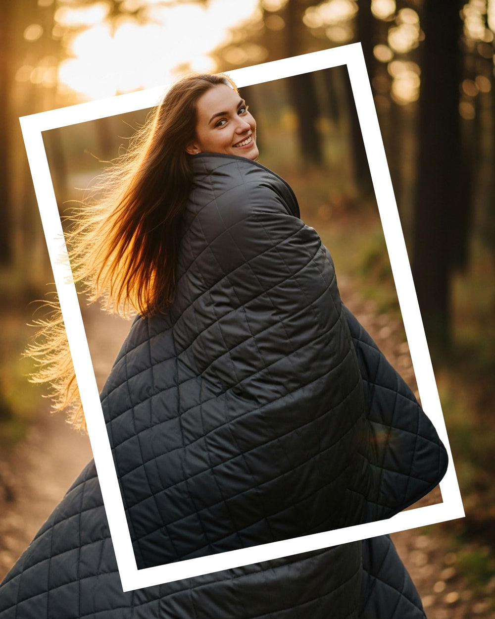 DUKUSEEK triple-layer structure close-up with ultrasonic quilting for stable warmth.