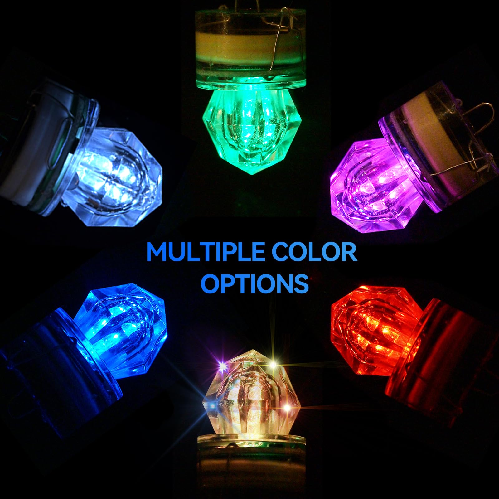 Packaging of 5 DUNKTEAM Diamond LED fishing lights