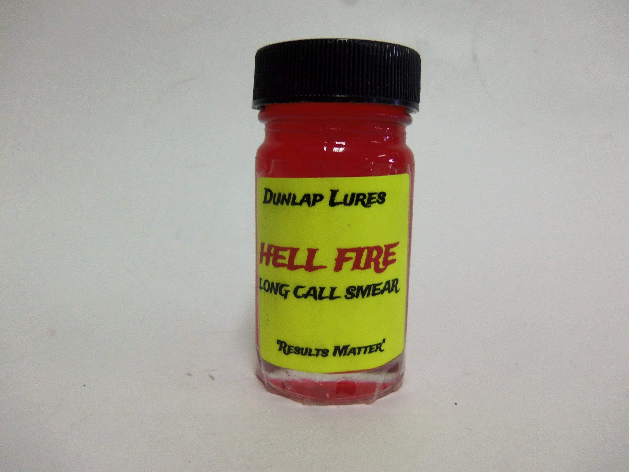 Dunlap's Hellfire Long Call Smear Lure emits a loud scent signal to attract predators