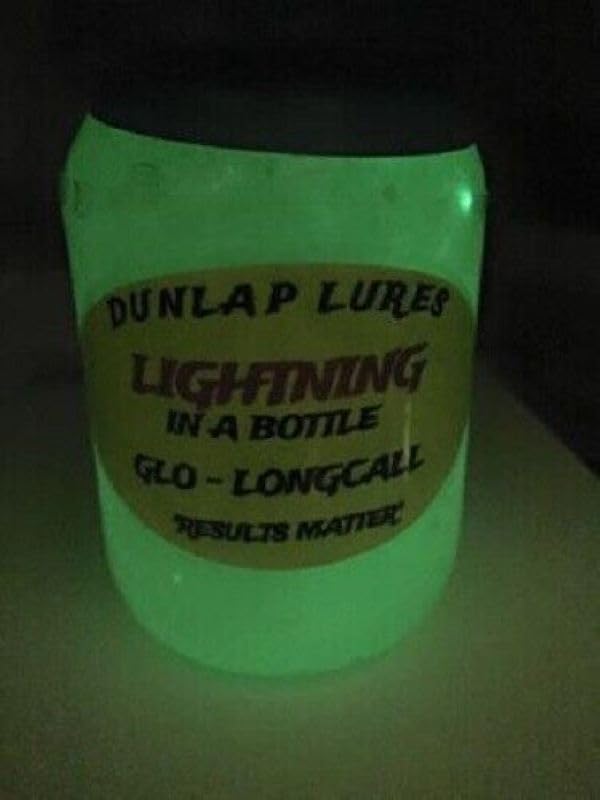 Dunlap's Lightning in a Bottle smearable lure on surfaces, ideal for cold-weather setups.