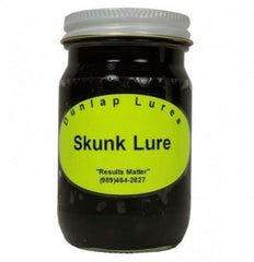 Dunlap's Skunk Lure 1oz paste attracts skunks for dog-proof and cage traps.