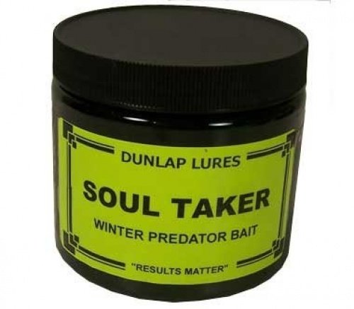 Dunlap's Soul Taker pint bottle attracts winter predators like coyotes and foxes