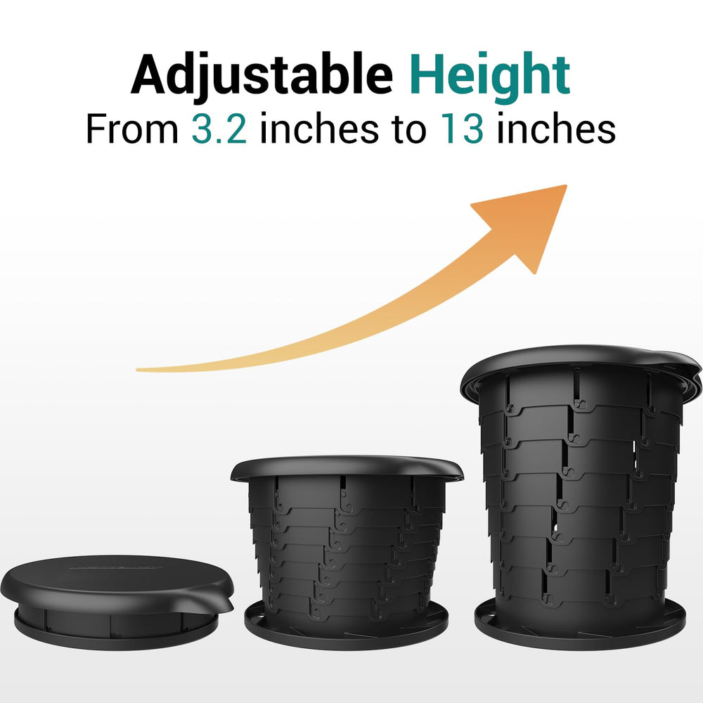 Dunny Seat includes bucket and bags for immediate emergency setup.