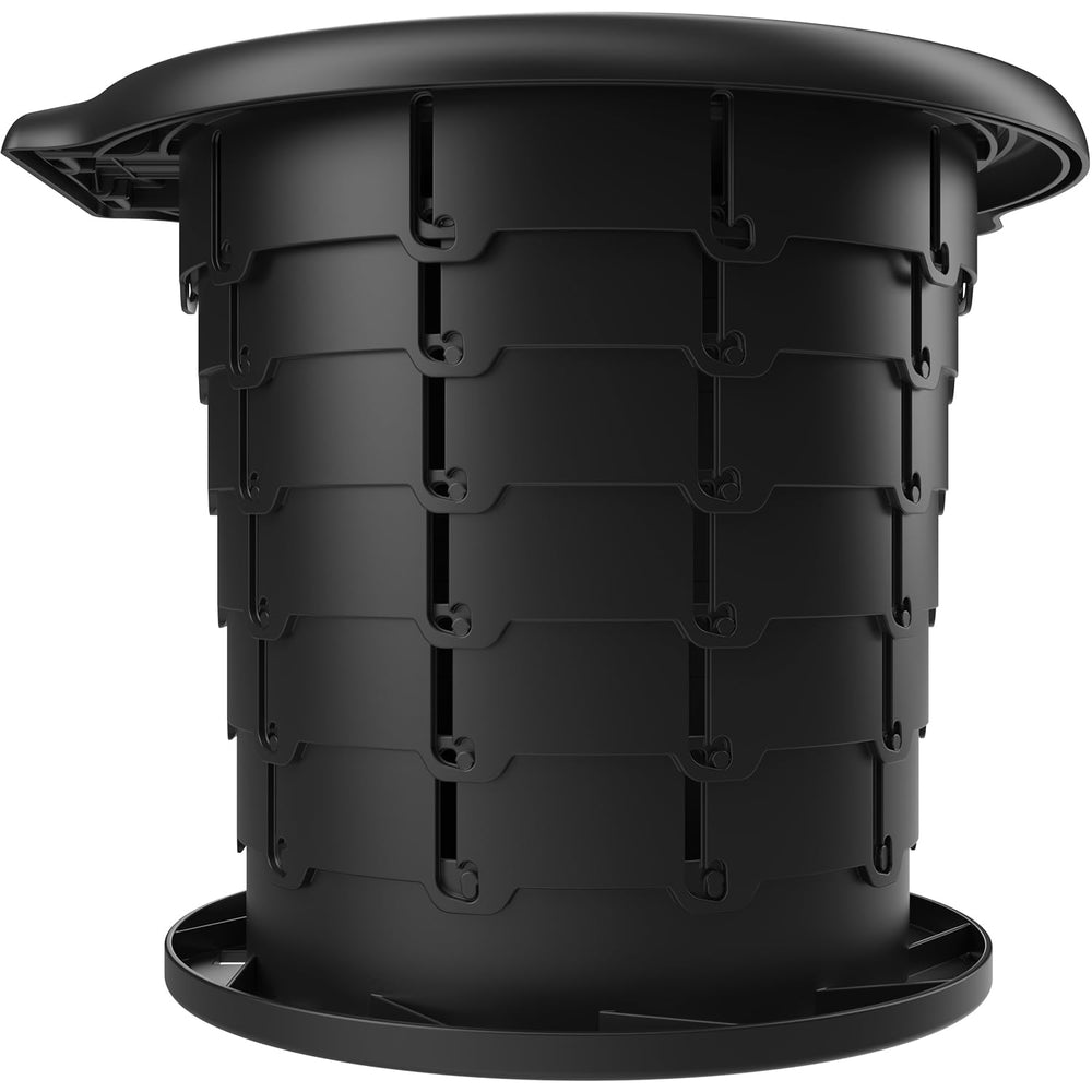 Dunny Seat universal-fit on 5-gallon buckets for flexible outdoor sanitation.