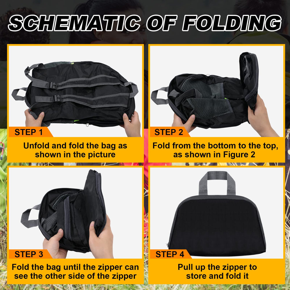 Dunzy durable polyester backpack ideal for travel, hiking, and donations.