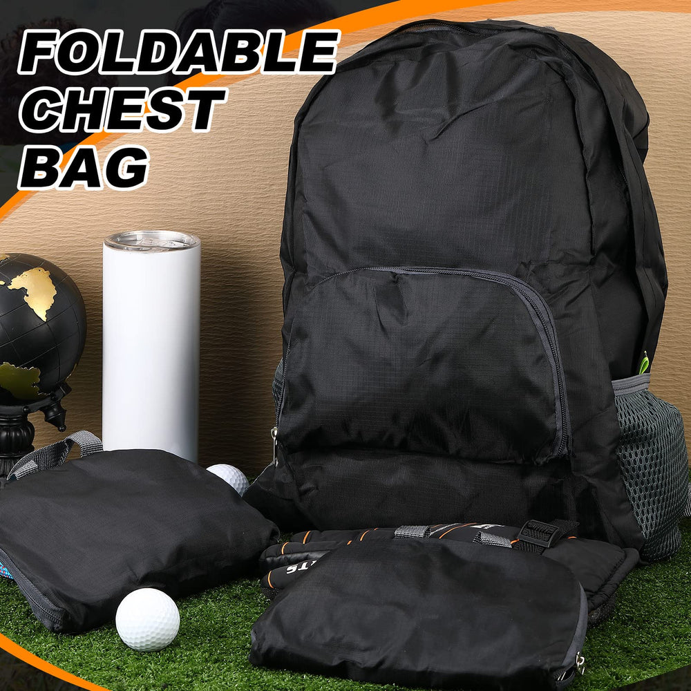 Dunzy foldable backpack folds to a small 20x15 cm for packing.