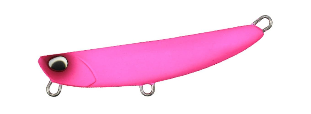 DUO ACC0016 metal jig close-up in matte pink for long-range casting