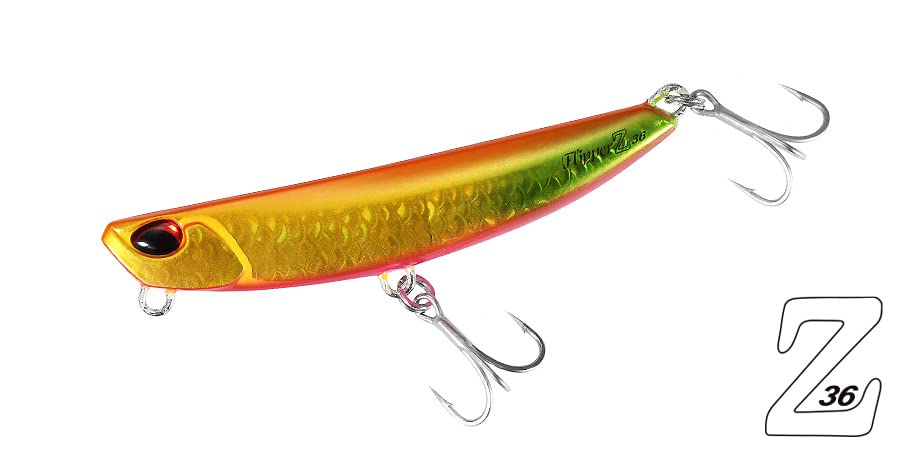 DUO International Beach Walker Flipper Z36 UV Katakuchi close-up reveals zinc body for strong action.