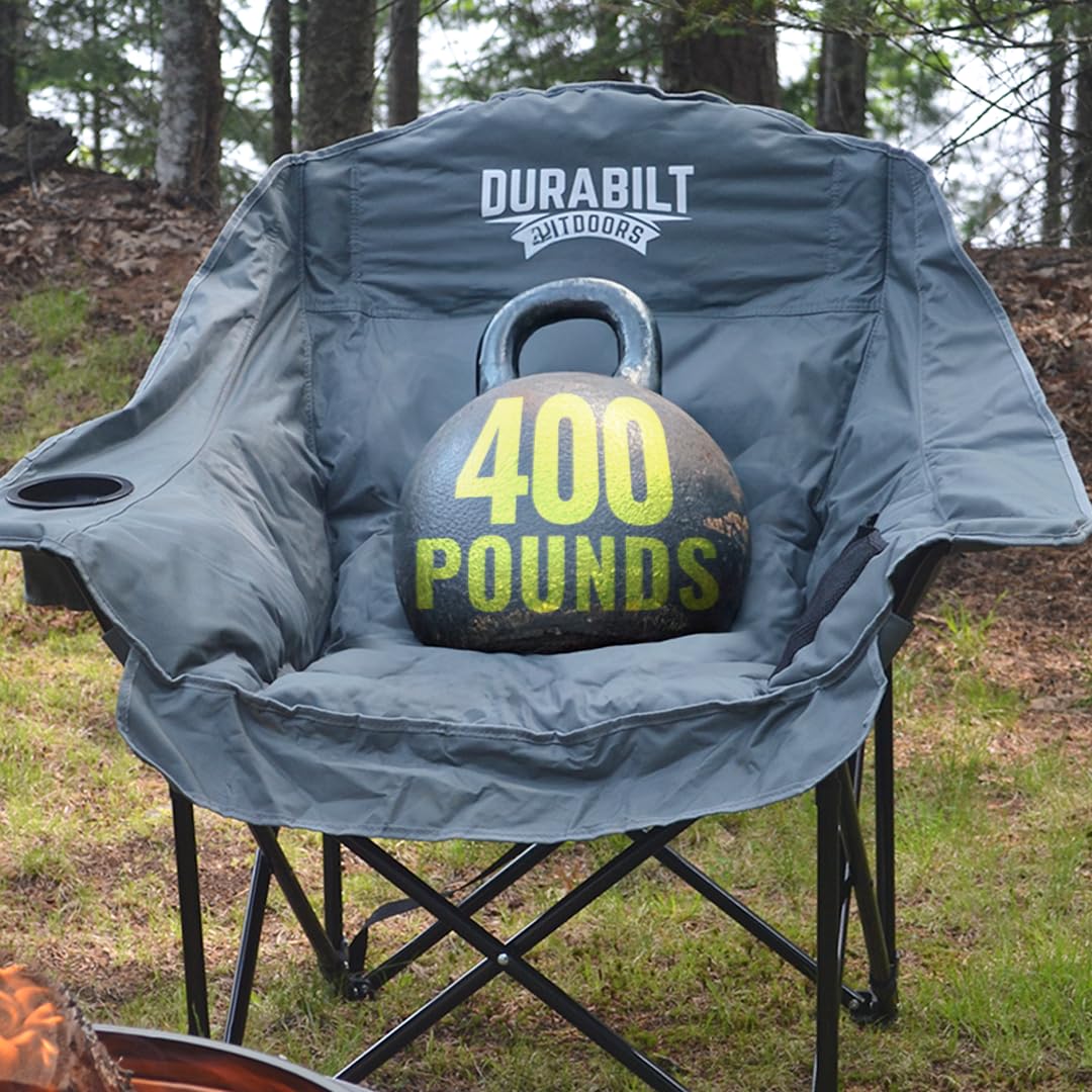DuraBilt Oversized XL Chair side view demonstrates stability during long games