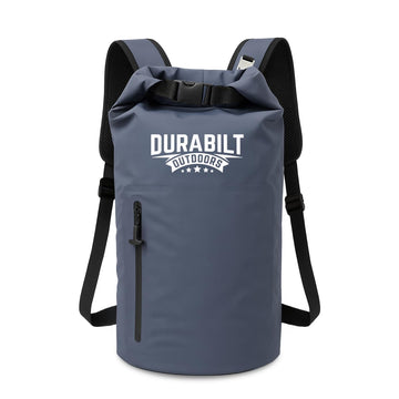 DuraBilt 20L cooler backpack front view shows rugged capacity for day trips