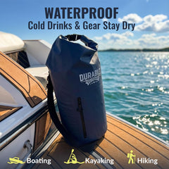 DuraBilt IPX5 waterproof front pocket detail keeps essentials safe at the beach